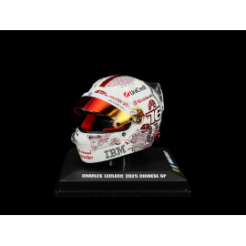Charles Leclerc Helm Ferrari n° 16 GP China 2025 F1 1/5 LookSmart LSHEL011