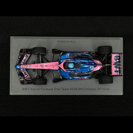 Pierre Gasly Alpine A526 n° 10 6th Chinese GP 2026 F1 1/43 Spark S9366