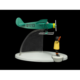 Tim und Struppi Flugzeug - Jo, Zette et Jocko : Ziel New York - Das mit Skiern ausgestattete Flugzeug 19 cm 29569