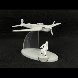 Tim und Struppi Flugzeug - Der Heckenschneide Kampfjet - König Ottokars Zepter 19 cm 29564