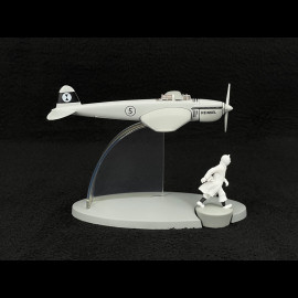 Tim und Struppi Flugzeug - Der Heckenschneide Kampfjet - König Ottokars Zepter 19 cm 29564