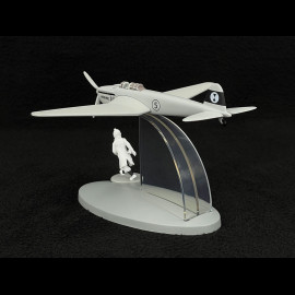 Tim und Struppi Flugzeug - Der Heckenschneide Kampfjet - König Ottokars Zepter 19 cm 29564