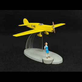 Tintin Airplane - Jo, Zette and Jocko: Mr. Pump’s Testament - ​​Prototype C48 Yellow 19 cm 29566
