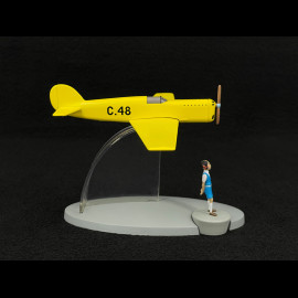 Tintin Airplane - Jo, Zette and Jocko: Mr. Pump’s Testament - ​​Prototype C48 Yellow 19 cm 29566