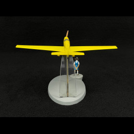Tim und Struppi Flugzeug - Jo, Zette und Jocko: Das Testament des Herrn Pump - Prototyp C48 Gelb 19 cm 29566