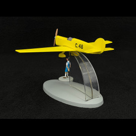 Tintin Airplane - Jo, Zette and Jocko: Mr. Pump’s Testament - ​​Prototype C48 Yellow 19 cm 29566