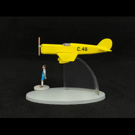 Tintin Airplane - Jo, Zette and Jocko: Mr. Pump’s Testament - ​​Prototype C48 Yellow 19 cm 29566
