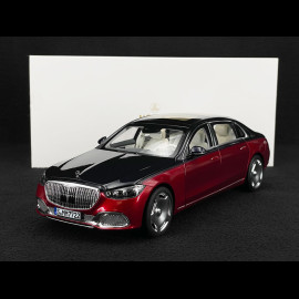 Mercedes-Benz Maybach S 680 4Matic 2021 Nautical Blue / Patagonia Red 1/18 Norev 183919