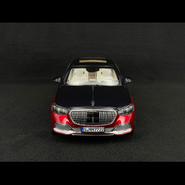 Mercedes-Benz Maybach S 680 4Matic 2021 Nautical Blue / Patagonia Red 1/18 Norev 183919