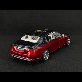 Mercedes-Benz Maybach S 680 4Matic 2021 Nautikblau / Patagonienrot 1/18 Norev 183919