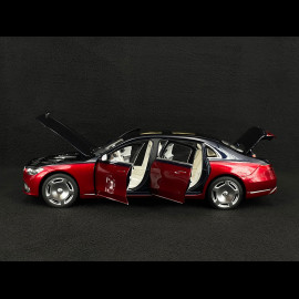 Mercedes-Benz Maybach S 680 4Matic 2021 Nautical Blue / Patagonia Red 1/18 Norev 183919