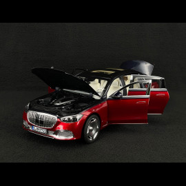 Mercedes-Benz Maybach S 680 4Matic 2021 Nautikblau / Patagonienrot 1/18 Norev 183919