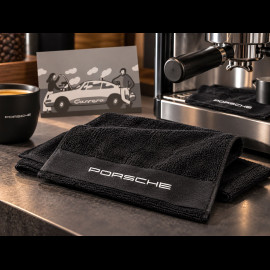 Set of 3 Porsche Barista Towels for Coffee Machines Black WAP05000626BHT