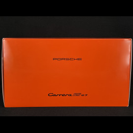 Porsche 911 Carrera RS 2.7 1973 × La Marzocco Tangerine Orange / Black Stripes 1/18 Minichamps WAP021119260RS