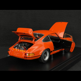 Porsche 911 Carrera RS 2.7 1973 × La Marzocco Tangerine Orange / Schwarze Streifen 1/18 Minichamps WAP021119260RS