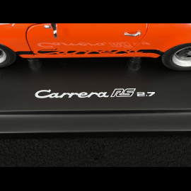 Porsche 911 Carrera RS 2.7 1973 × La Marzocco Tangerine Orange / Black Stripes 1/18 Minichamps WAP021119260RS