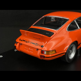 Porsche 911 Carrera RS 2.7 1973 × La Marzocco Tangerine Orange / Black Stripes 1/18 Minichamps WAP021119260RS