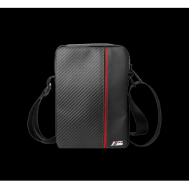BMW Schultertasche aus Kunstleder Schwarz / Rot BMTB10CAPRRE