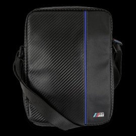 BMW Schultertasche aus Kunstleder Schwarz / Blau BMTB10CAPNBK