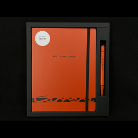 Porsche Notizbuch 911 Carrera RS 2.7 und Kugelschreiber Tangerine Orange WAP092604260NB
