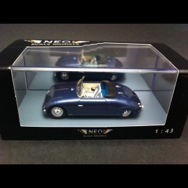 Porsche Waibel Special Sport Cabriolet 1948 blue 1/43 Neo NEO46191