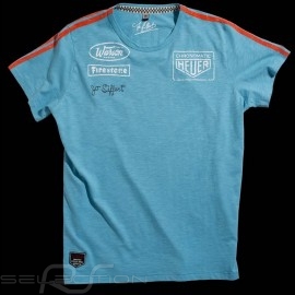 Herren T-shirt Jo Siffert Targa Gulf Blau n° 12