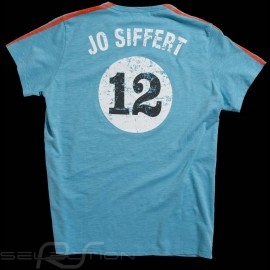 Herren T-shirt Jo Siffert Targa Gulf Blau n° 12