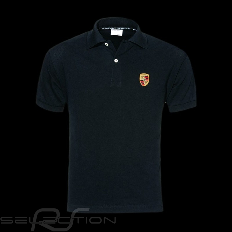 Porsche Polo shirt crest black Porsche WAP592B - men