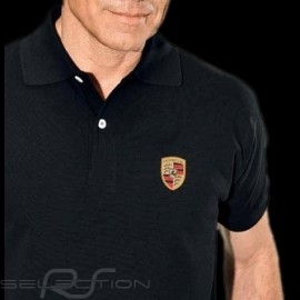 Porsche Polo shirt crest black Porsche WAP592B - men