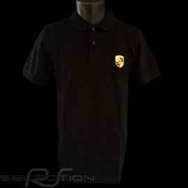 Porsche Polo Shirt Wappen Schwarz Porsche WAP592B - Herren