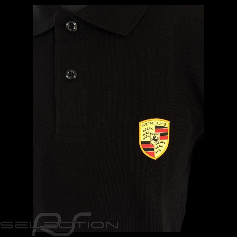 Porsche Polo shirt crest black Porsche WAP592B - men - Elfershop