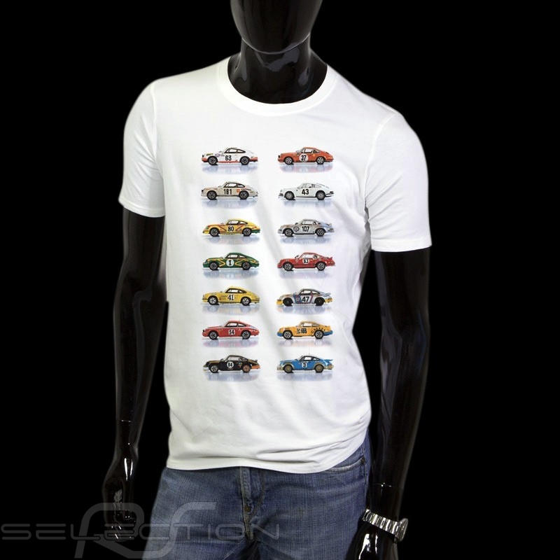 T-Shirt Porsche 911 Rennenvagen weiß - Herren - Elfershop