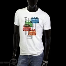 Men’s T-shirt Porsche 911 colors  white