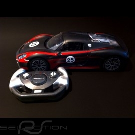 Porsche 918 Spyder Weissach black RC Car 40MHz 1/14