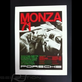Porsche 917 K 1000 km Monza 1971 reproduction of an original poster by Erich Strenger