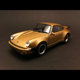 Porsche 911 Turbo 3.0 1975 gold﻿ pull back toy Welly