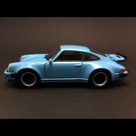 Porsche 911 Turbo 3.0 1975 Gulf blue pull back toy Welly