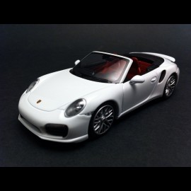 Porsche 991 Turbo S Cabriolet weiß 1/43 Minichamps WAP0203110E