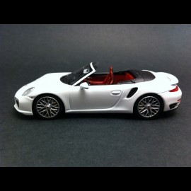 Porsche 991 Turbo S Cabriolet weiß 1/43 Minichamps WAP0203110E