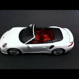 Porsche 991 Turbo S Cabriolet weiß 1/43 Minichamps WAP0203110E