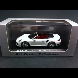 Porsche 991 Turbo S Cabriolet weiß 1/43 Minichamps WAP0203110E