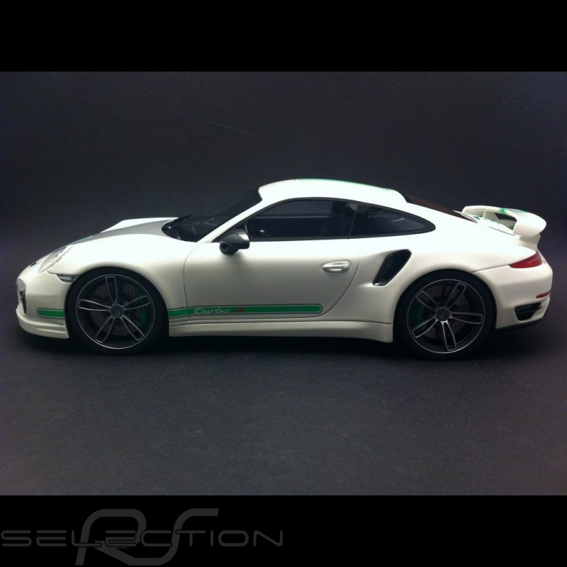 Porsche 991 Turbo S Techart weiß / grau / grün 1/18 GT