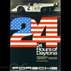 Porsche Poster 24 hours of Daytona Porsche 917 Gulf