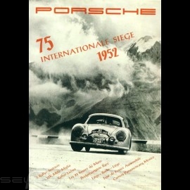 Porsche Poster Porsche 356 75 Internationale Siege 1952