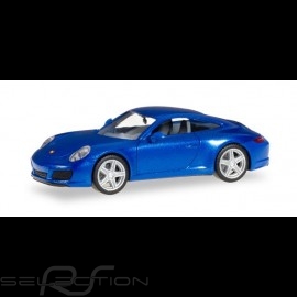 Porsche 911 Carrera 2 Coupé blue 1/87 Herpa 038522