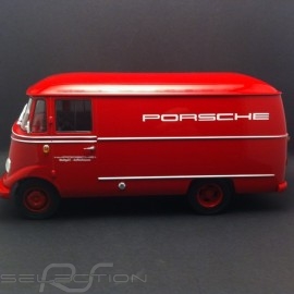 Mercedes-Benz L319 case truck Porsche 1960 red 1/18 Norev 183416