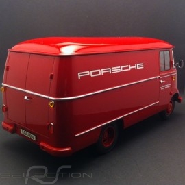 Mercedes-Benz L319 case truck Porsche 1960 red 1/18 Norev 183416
