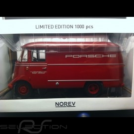 Mercedes-Benz L319 case truck Porsche 1960 red 1/18 Norev 183416