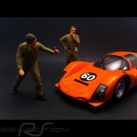 Set Figuren Diorama 2 Mechaniker in braun 1/18 AS180136