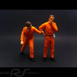Set Figuren Diorama 2 Mechaniker in orange 1/18 AS180137